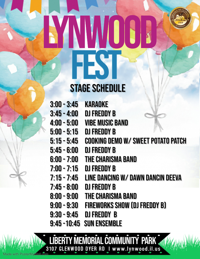 Stage Schedule 